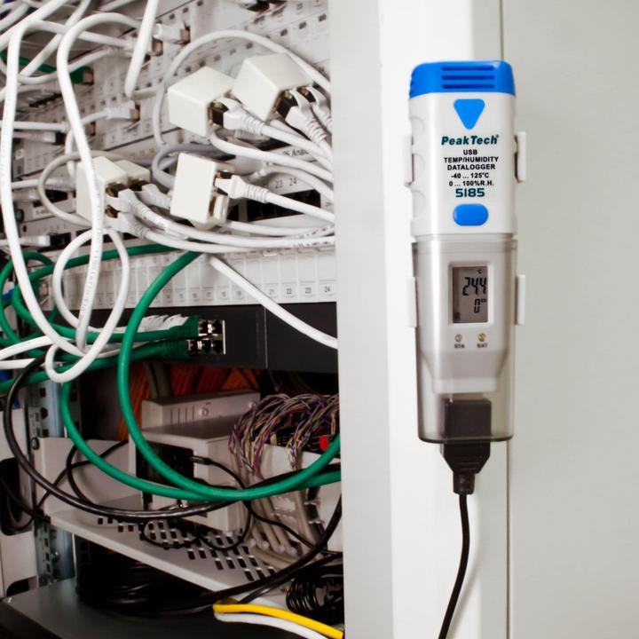 Produktbild Peaktech 5185 Datenlogger Temperatur Luftfeuchte -40...+125°C