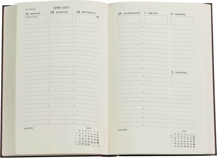 Actual product image Paperblanks Picaresque (A5, 1 week / 2 pages)