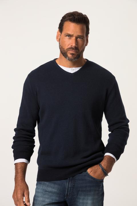 Immagine prodotto JP1880 Maglione in maglia fine con CashmereTouch e scollo a V, fino alla tg. 8XL (7XL)