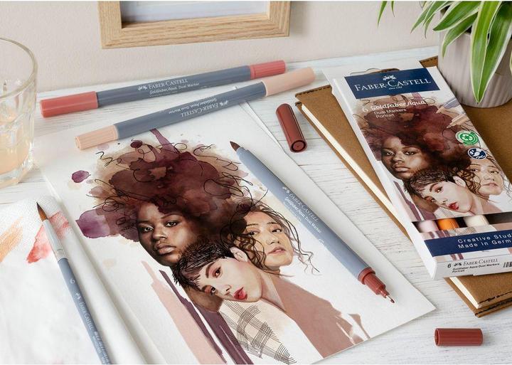 Produktbild Faber-Castell GOFA AQUA DUAL MARKER - Farbstoffmarker (6 x)