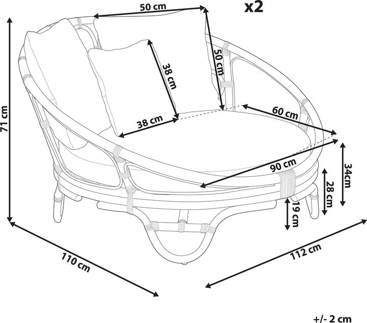 Actual product image Beliani Rossano (110 cm)