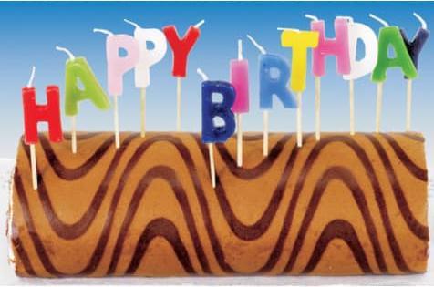 Immagine prodotto Riethmüller Set di candele Happy Birthday colorate (1 x)