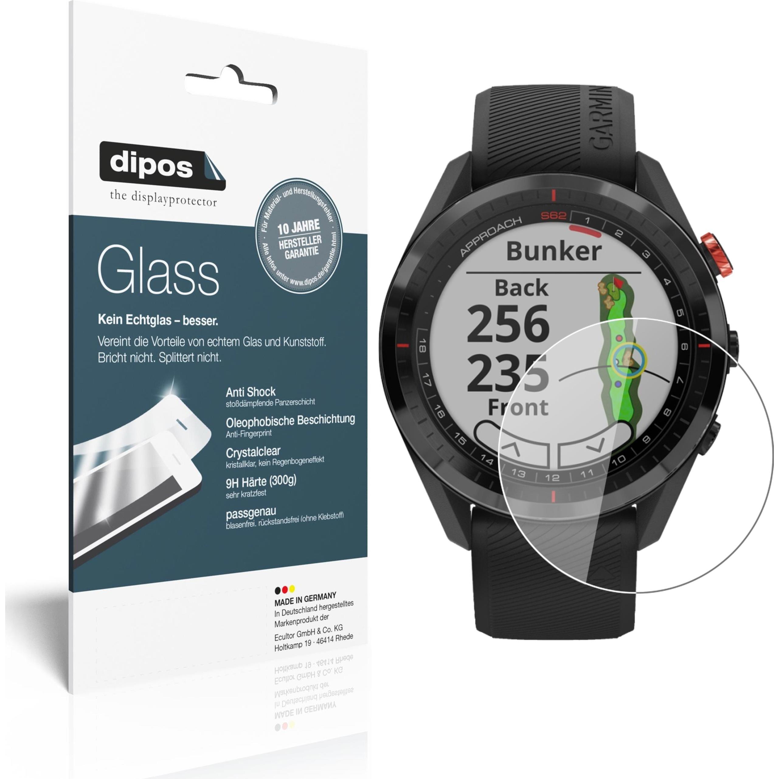 Dipos Displayschutz Anti-Shock, Smartwatch Schutzfolie, Transparent