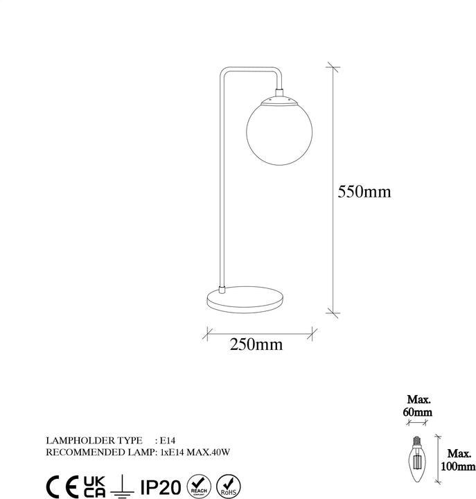 Produktbild Opviq Jace (E14)