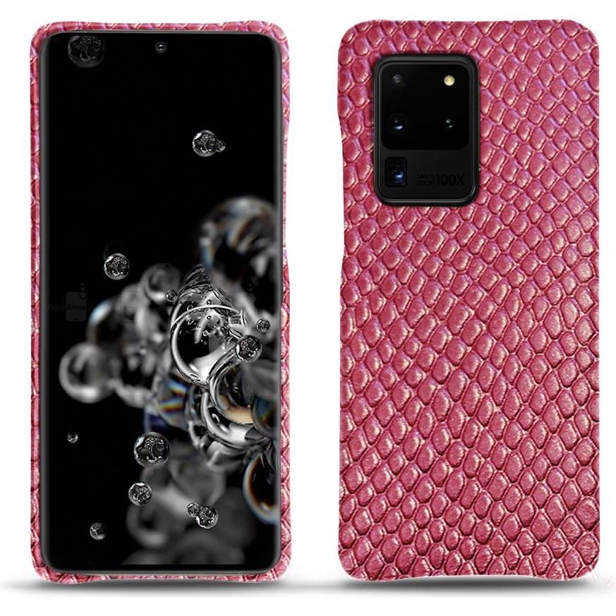 Noreve Lederschutzhülle (Samsung Galaxy S20 Ultra 5G), Smartphone Hülle, Rosa