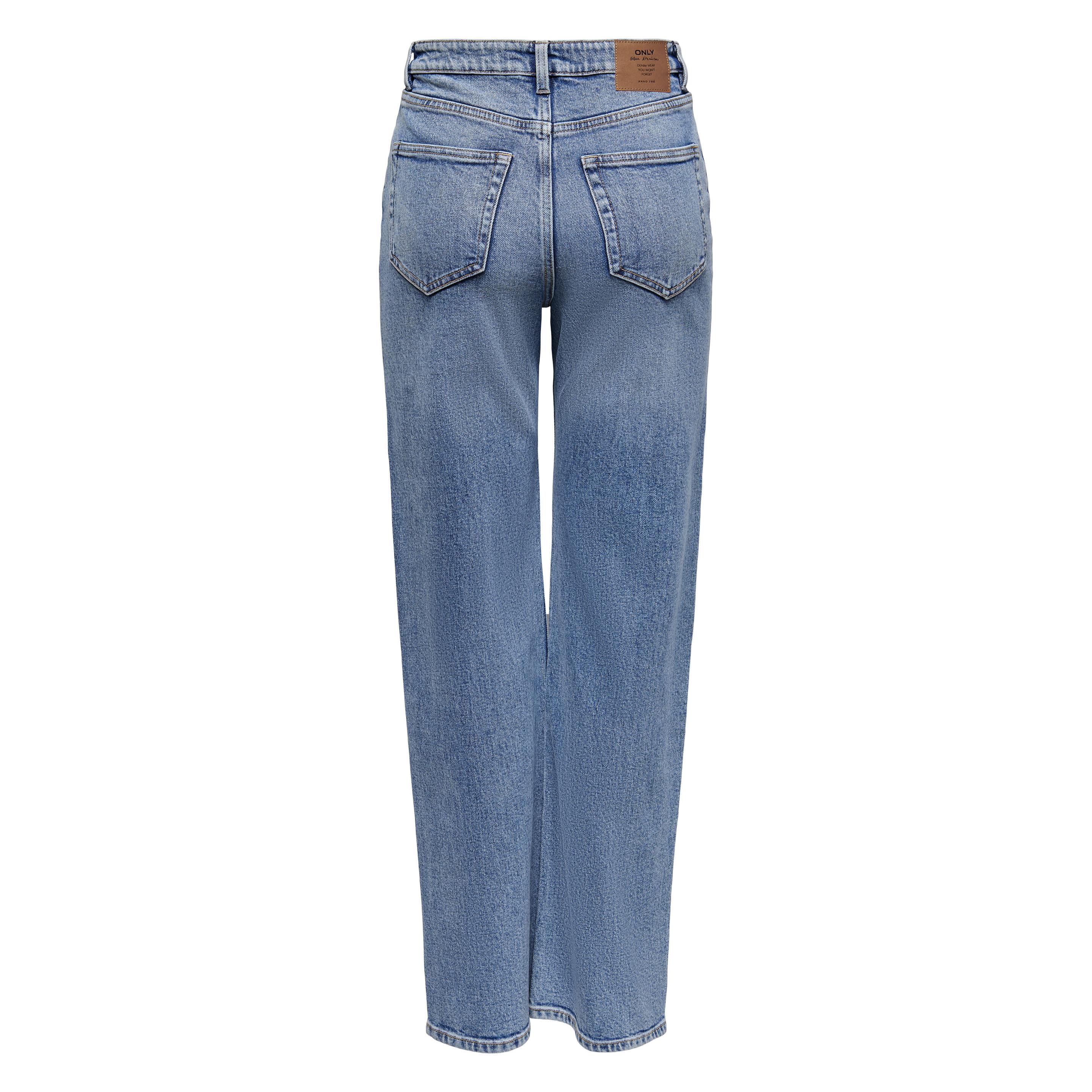 Only, Damen, Jeans, ONLJuicy Life Wide High Waist Jeans, Blau, (W31/L30)