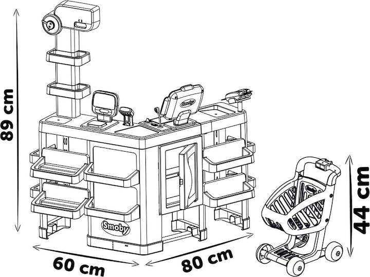 Image du produit Smoby Maxi-supermarché avec chariot 350242