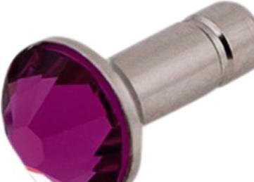 Productafbeelding White Diamonds kristallen pin voor iPhone 5 - Roze