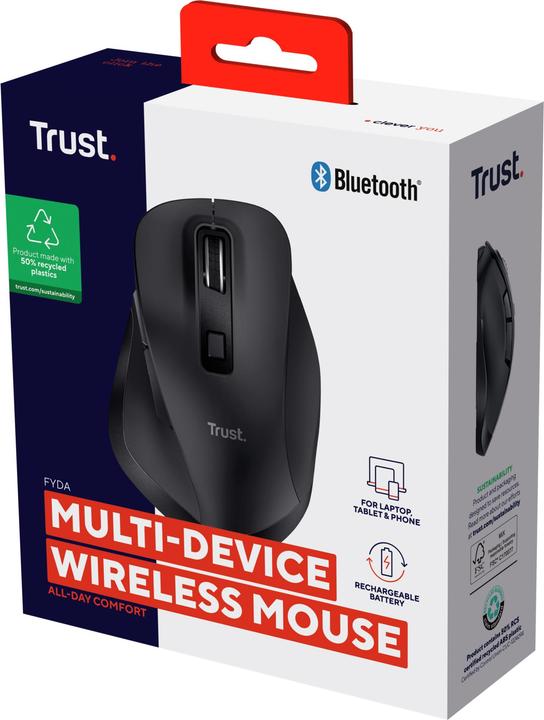 Actual product image Trust Fyda Multidevice Wireless Mouse (Wireless)