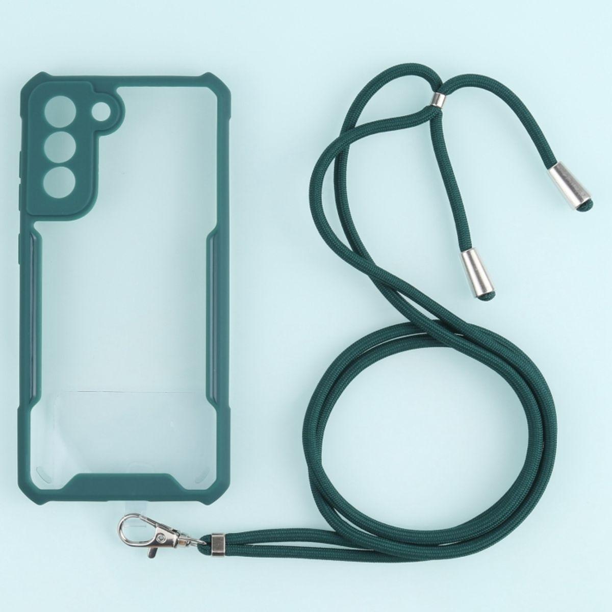 Thumbnail - König Design Hülle Handy Schutz für Samsung Galaxy S21 FE Case Cover Tasche Etuis Bumper Neu, Handykette, Grün