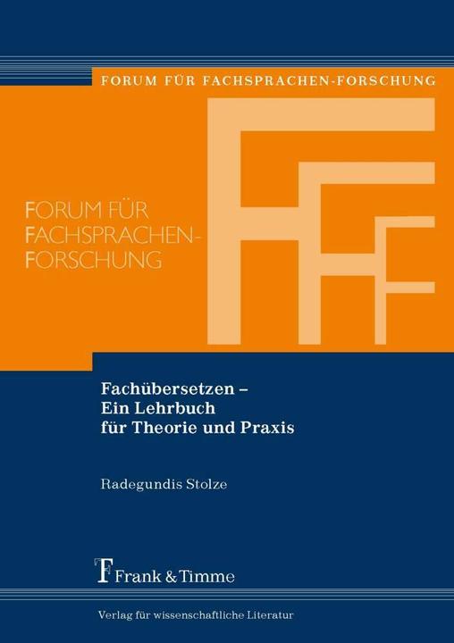 Produktbild Fachübersetzen - Ein Lehrbuch für Theorie und Praxis (Deutsch, Radegundis Stolze, 2009)
