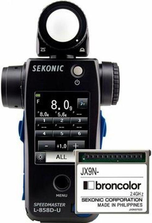 Actual product image Sekonic Exposure meter Speedmaster L-858D with Broncolor transmitter module