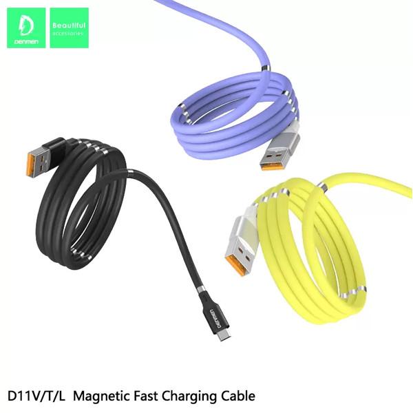Produktbild Denmen USB-A auf USB-C Kabel 1m Violett (29364) (1 m, USB 2.0)