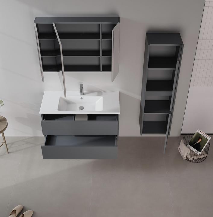 Produktbild Homitis Side 100 v3 Bathroom Cabinet With Sink & Mirror Set (2 Pieces)