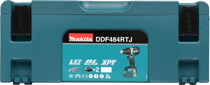 Actual product image Makita DDF484RTJ Cordless drill driver, 18 V, 2x 5.0 Ah Li-Ion, 54