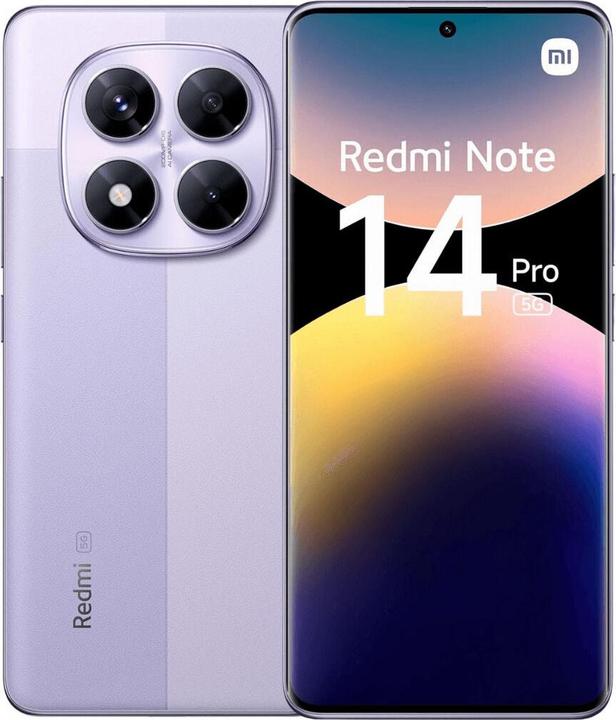 Xiaomi Redmi Note 14 Pro 5G (256 GB, Lavender Purple, 6.67", Dual SIM, 5G)