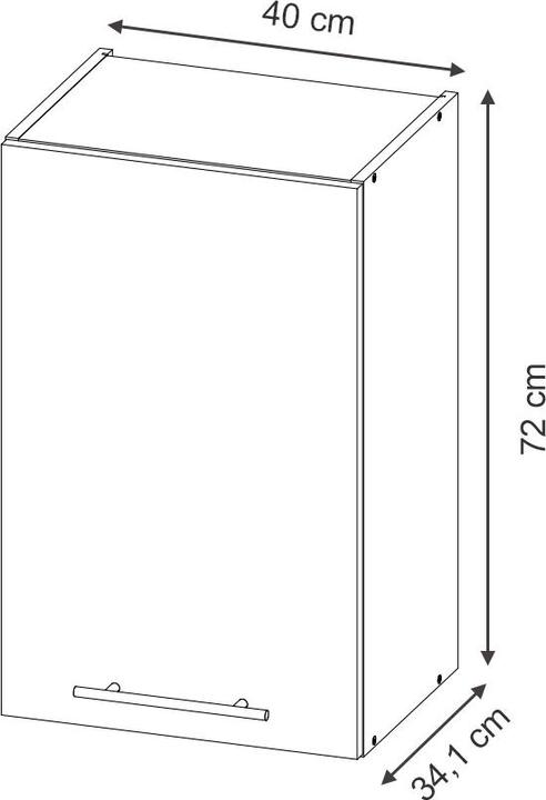 Produktbild Vicco Hängeschrank Fame-Line (40 x 34.10 x 72 cm)