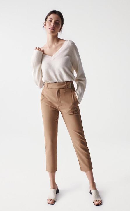 Actual product image Salsa Jeans Chino trousers Chino Cropped Slim High Waist (30)