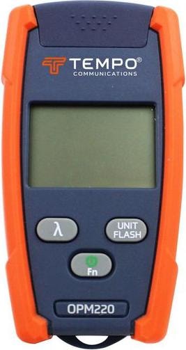 Actual product image Tempo OPM220 optical level meter with light source and LED lamp