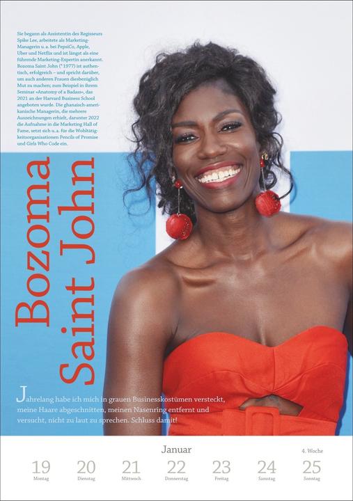 Produktbild Harenberg Ich bin Ich Wochen-Kulturkalender 2026 - Gedanken berühmter Frauen