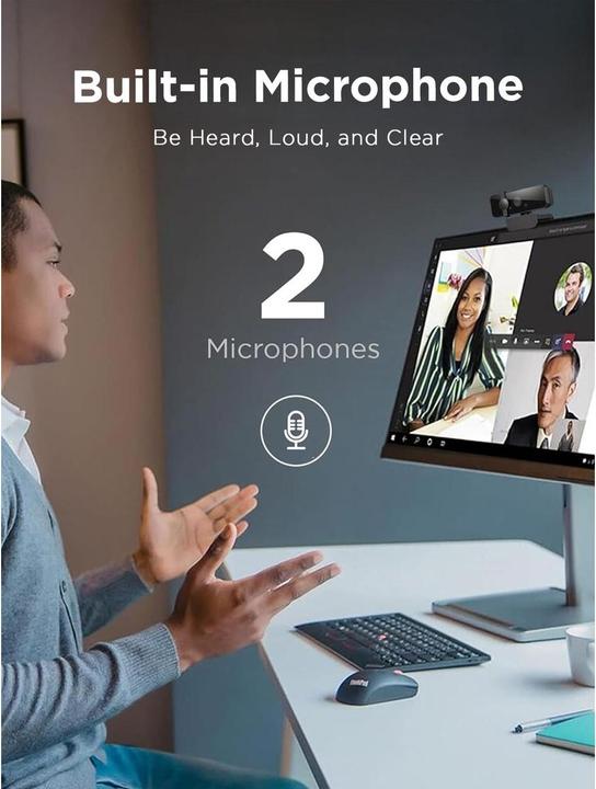 Produktbild Lenovo 310 FHD Webcam Black (P)