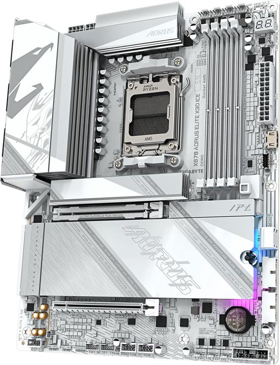 Immagine prodotto Gigabyte X870 A ELITE X ICE (AM5, AMD X870, ATX)