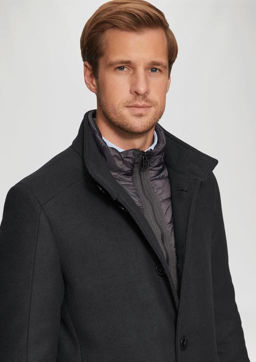 Actual product image S.Oliver Outdoor-Mantel Mantel aus Wollmix mit fixiertem Stepp-Einsatz