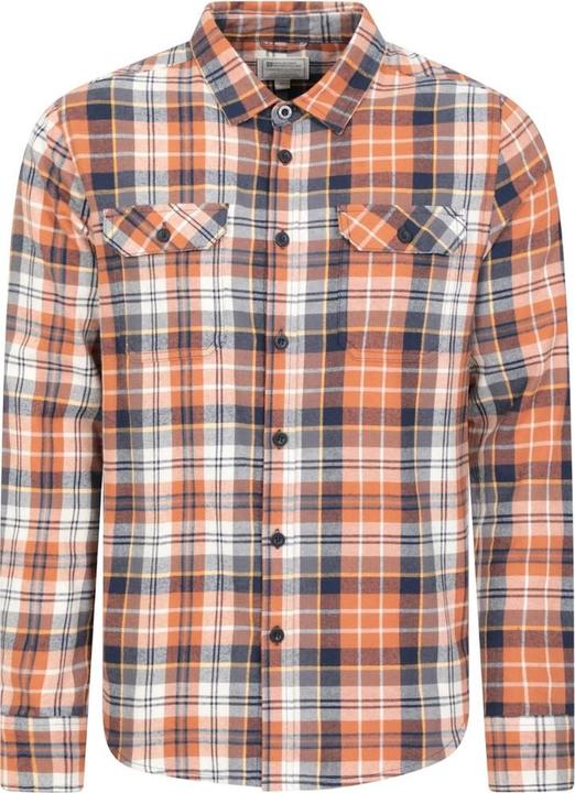 Actual product image Mountain Warehouse Mens Trace Flannel Long-Sleeved Shirt (L)