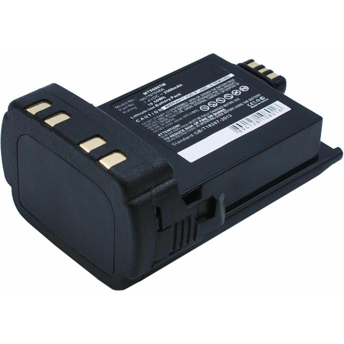 CoreParts Battery for Two Way Radio (1 Zellen, 2500 mAh), Notebook Akku, Schwarz