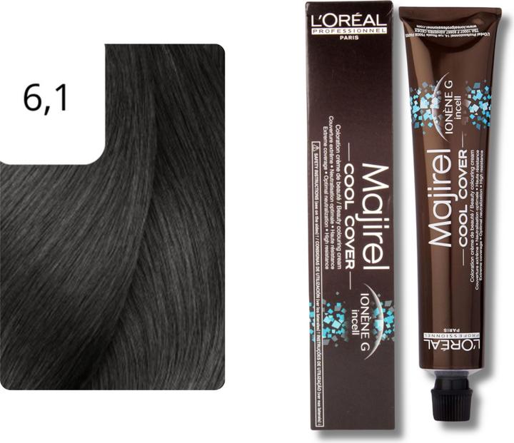 Immagine prodotto L'Oréal Professionnel Majirel Cool Cover colore dei capelli (6.1 Cenere bionda scura)
