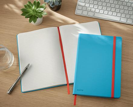 Image du produit Leitz Carnet de notes Cosy B5, Ligné, Bleu (B5, À rayures, Couverture rigide)