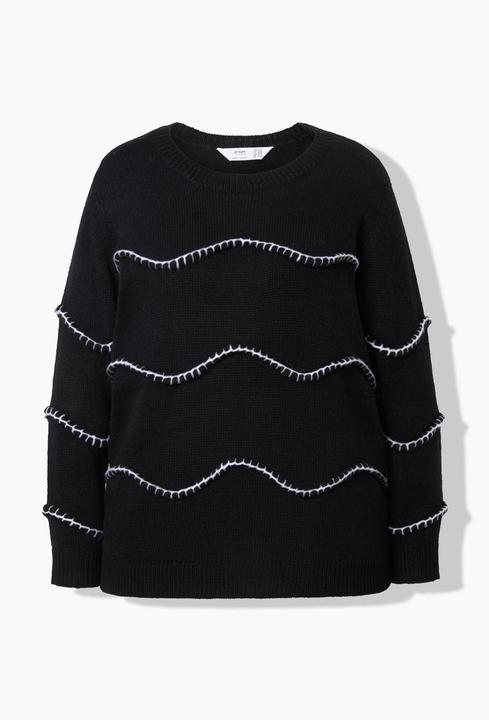 Produktbild Angel of Style Pullover, Straight Fit, Wellenmuster (54, 56)