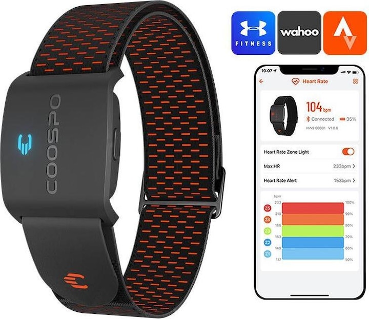 Actual product image Coospo Bracelet Heart Rate Monitor HW9
