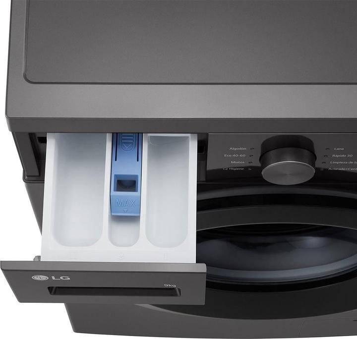 Produktbild LG Washing machine F4A1009NDK 1400 rpm 9 kg Black (9 kg, Links)