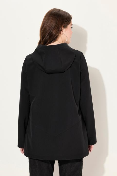 Produktbild Ulla Popken HYPRAR Softshelljacke, wasserabweisend 2-Wege-Reissverschluss, Kapuze (42, 44)