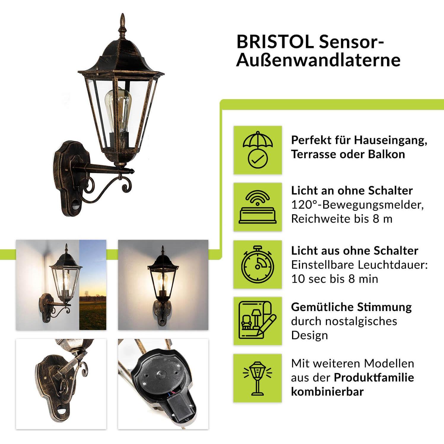 Thumbnail - Licht-Erlebnisse, Gartenbeleuchtung, Bristol Ii (E27, IP44)