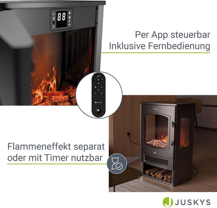 Produktbild Juskys Elektrokaminofen 1800W