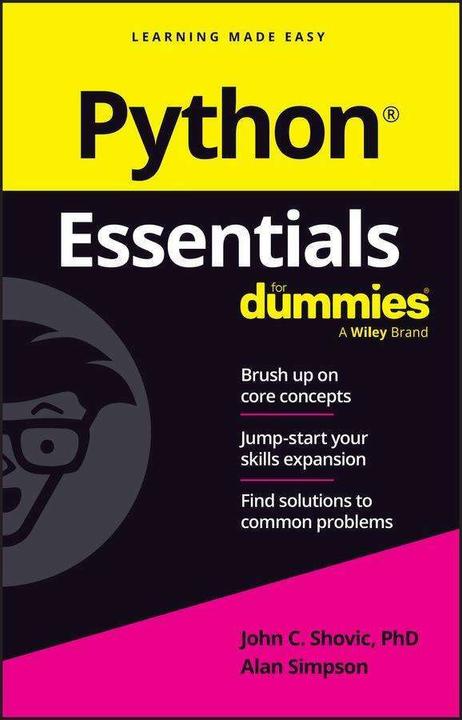 Python Essentials for Dummies (Englisch, Alan Simpson, John C. Shovic, 2024)