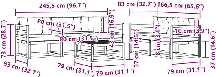 Produktbild vidaXL Outdoor-Sofagarnitur