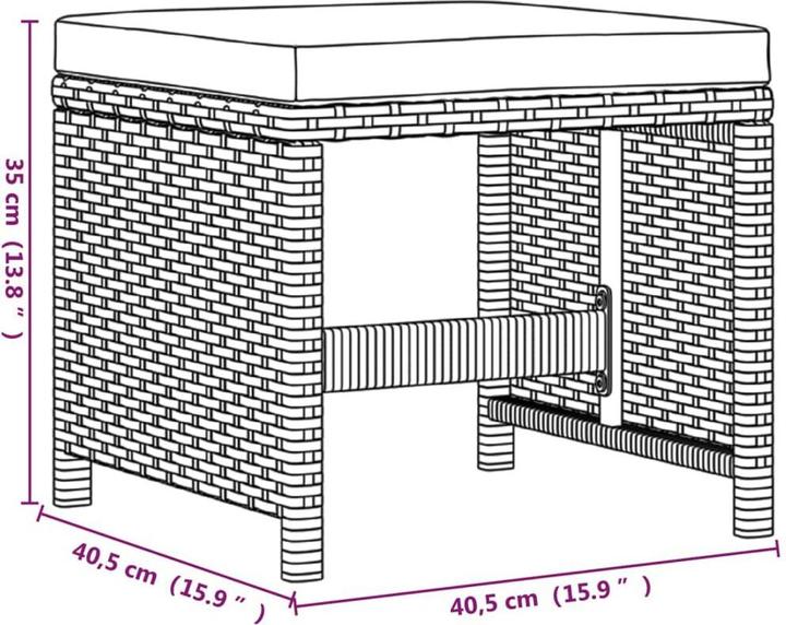 Produktbild vidaXL Garten Essgruppe