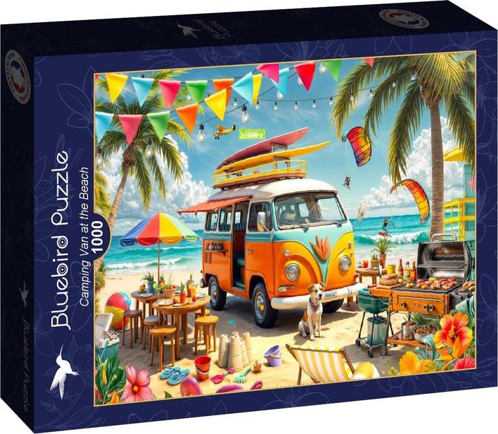 Bluebird Puzzle 1000 pieces Camping Van at the Beach (1000 Teile)