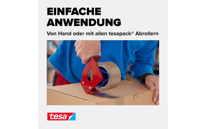 Actual product image tesa tesapack SOLID & STRONG packing tape, quiet unwinding (50 mm)