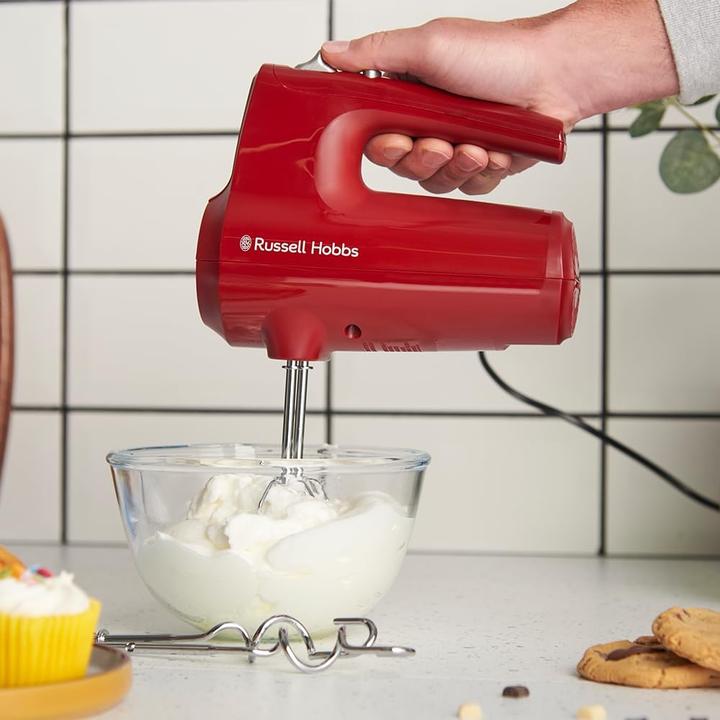Immagine prodotto Russell Hobbs Handmixer Desire Red mit 5 Geschwindigkeitsstufen (350 W)