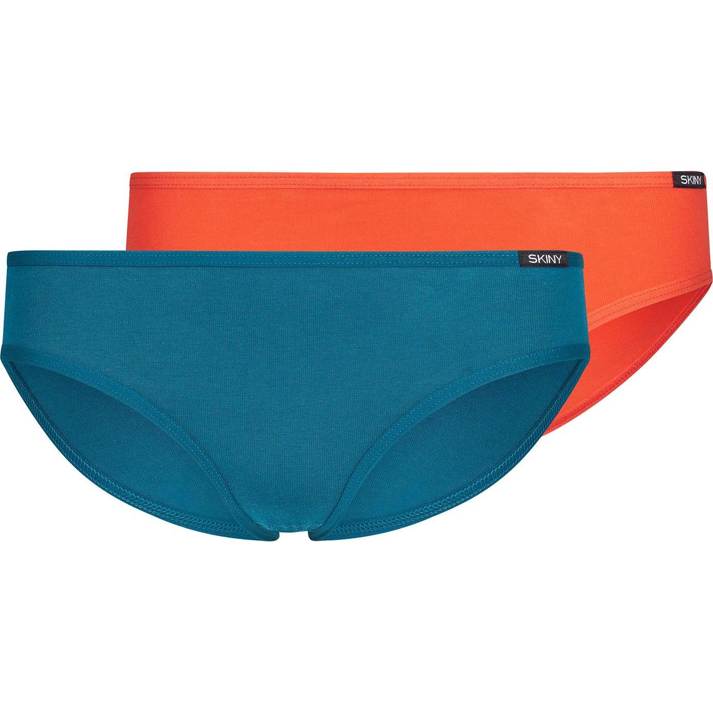 Skiny, Damen, Unterhosen, Slip Casual Stretch, Mehrfarbig, (140, 2er Pack)