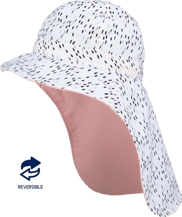 Produktbild NoName UV Cap With Neck Flap Junior Reversible Bora Rosa