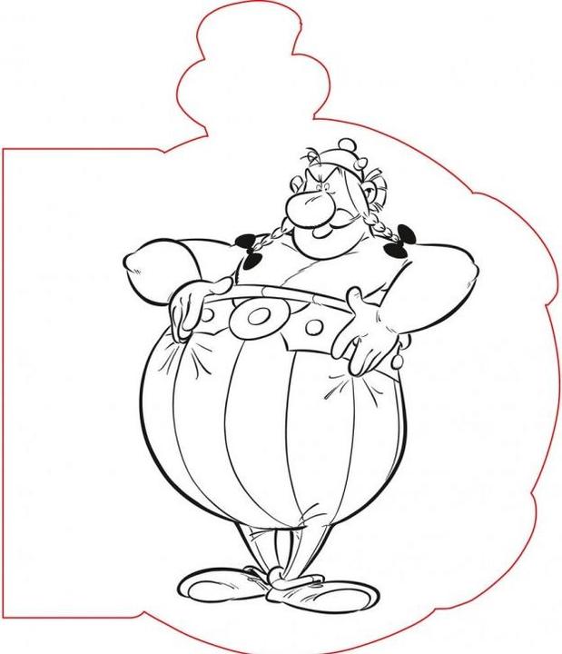 Actual product image Clairefontaine Asterix Colouring Pad