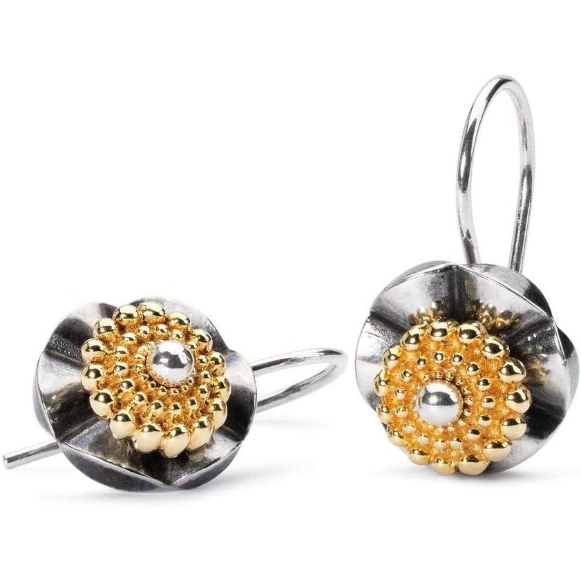 Trollbeads, Orecchini, Ladies Studs Sun Circle Small Gold Plated 925 Silver TGPEA00004 Silver Silver, (Argento 925)