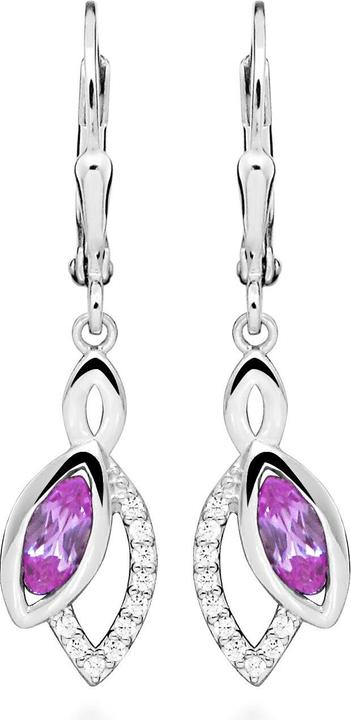 Produktbild JVD Beautiful silver earrings with zircons SVLE0633SH8R200