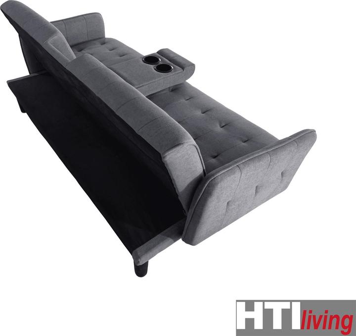 Actual product image HTI-Living Sofa mit Schlaffunktion und Getränkehalter (2 person sofa)