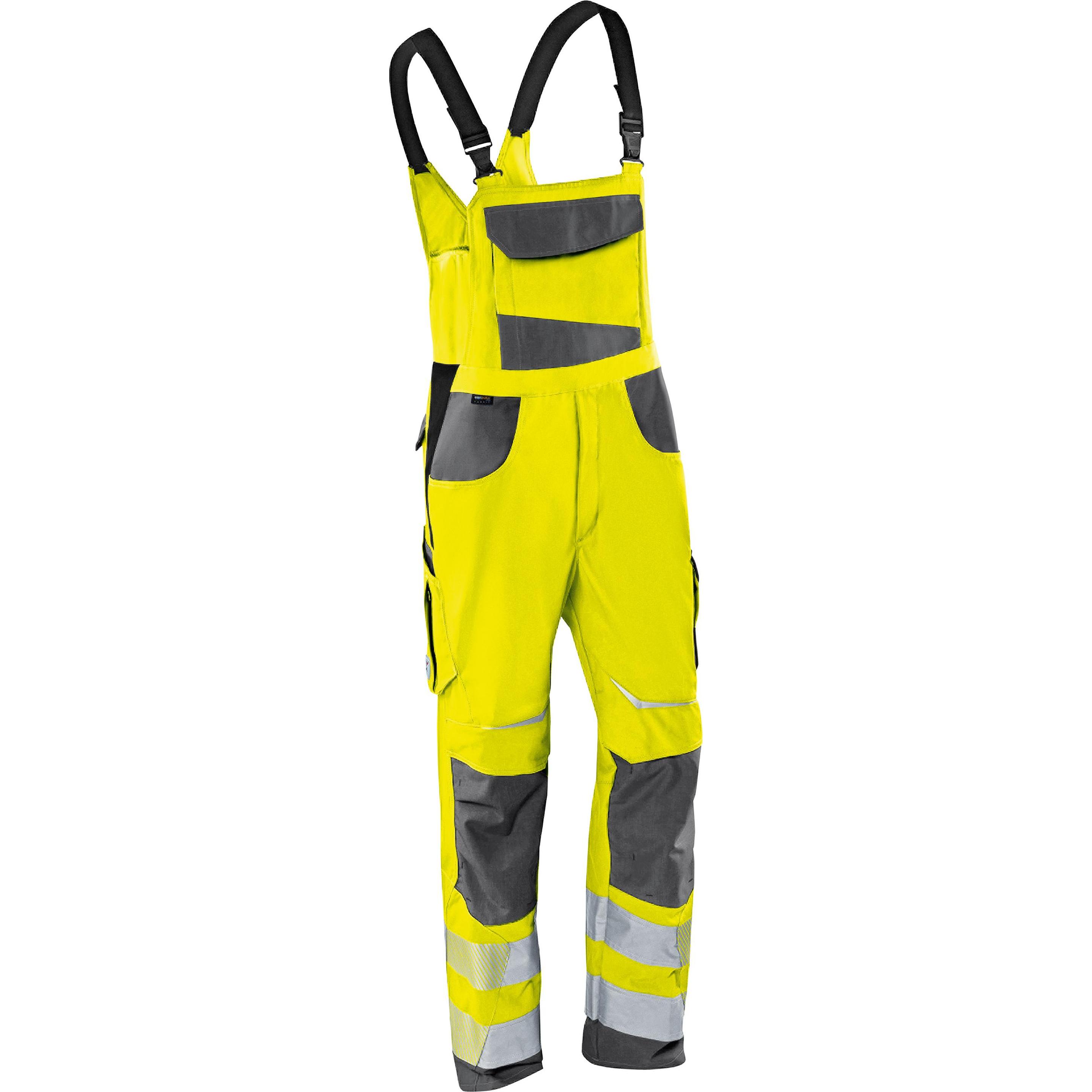 Kübler, Arbeitshose, Latzhose REFLECTIQ PSA 2 warngelb/anthrazit Form 3207 Grösse 27K (27)